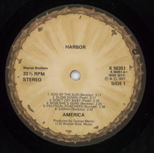 America Harbor vinyl LP album (LP record) UK AMRLPHA733436