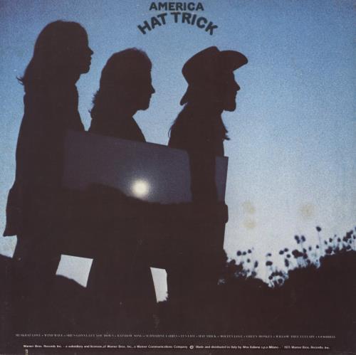 America Hat Trick vinyl LP album (LP record) Italian AMRLPHA835290