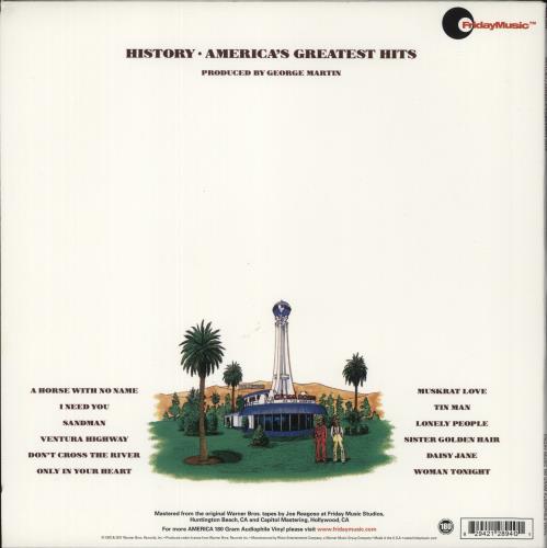 America History / America's Greatest Hits - 180gm Vinyl vinyl LP album (LP record) US AMRLPHI868790