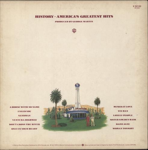 America History / America's Greatest Hits - EX vinyl LP album (LP record) UK AMRLPHI879120