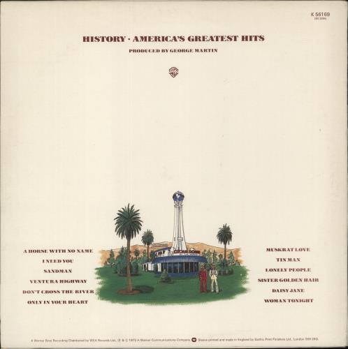 America History / America's Greatest Hits vinyl LP album (LP record) UK AMRLPHI228940