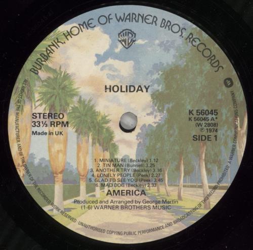 America Holiday vinyl LP album (LP record) UK AMRLPHO380424