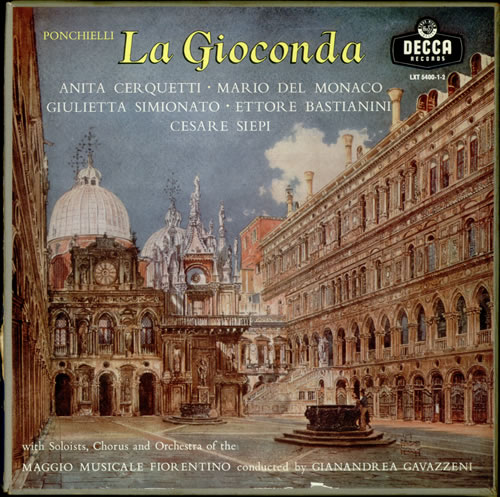 Amilcare Ponchielli La Gioconda 3-LP vinyl record set (Triple LP Album) UK A3I3LLA535841