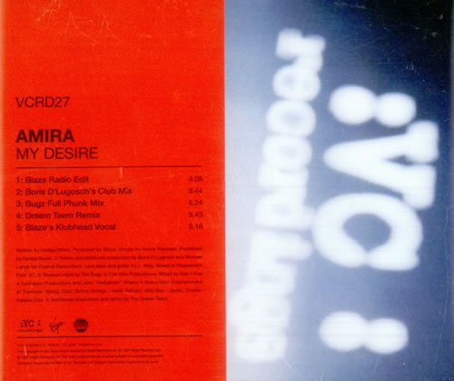 Amira Rasheed My Desire CD single (CD5 / 5") UK A1KC5MY515921