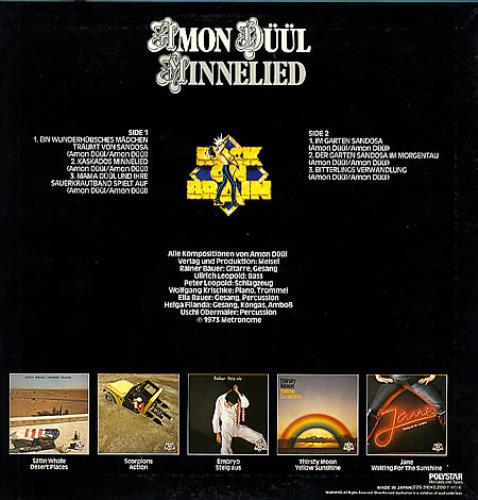 Amon D��l Minnelied vinyl LP album (LP record) Japanese AMOLPMI361933