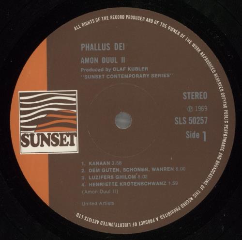 Amon Dl Phallus Dei vinyl LP album (LP record) UK AMOLPPH63795