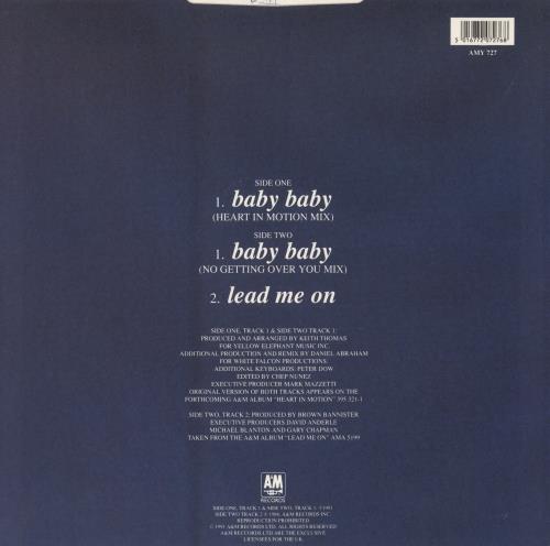 Amy Grant Baby Baby 12" vinyl single (12 inch record / Maxi-single) UK GRA12BA37734