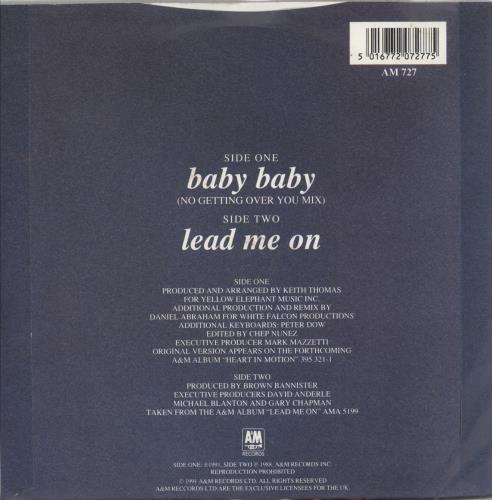 Amy Grant Baby Baby 7" vinyl single (7 inch record / 45) UK GRA07BA87891