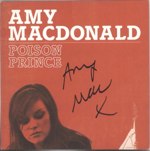 Amy MacDonald Poison Prince - Autographed! 7" vinyl single (7 inch record / 45) UK AIM07PO427277