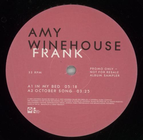 Amy Winehouse Frank - 5 Track Album Sampler 12" vinyl single (12 inch record / Maxi-single) UK AWE12FR863838