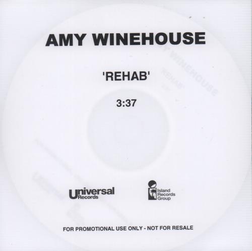 Amy Winehouse Rehab CD-R acetate UK AWECRRE669239