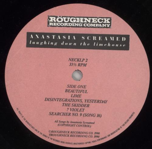 Anastasia Screamed Laughing Down The Limehouse vinyl LP album (LP record) UK AA7LPLA504072