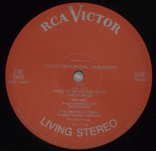 Anatole Fistoulari Ballet Music From The Opera - 4 x 1-Sided 45 Series vinyl LP album (LP record) US 74ALPBA881179