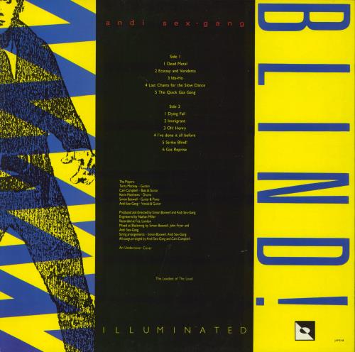 Andi Sex Gang Blind! vinyl LP album (LP record) UK AAJLPBL794658