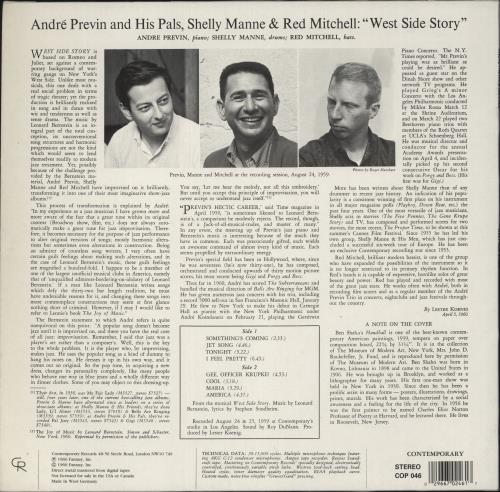 Andr� Previn West Side Story vinyl LP album (LP record) German AP1LPWE890500