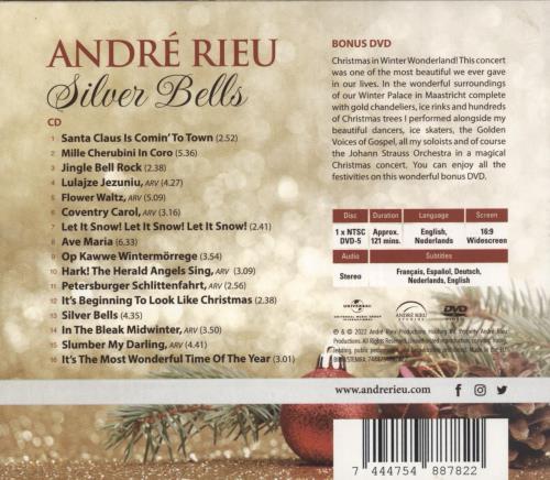 Andr� Rieu Silver Bells 2-disc CD/DVD set German 56D2DSI876808