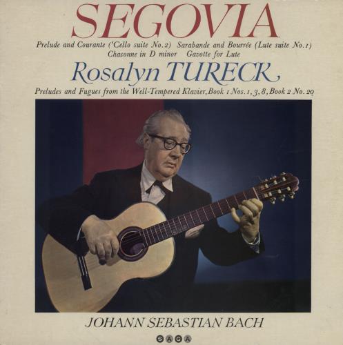 Andr�s Segovia Andr�s Segovia And Rosalyn Tureck Play Bach vinyl LP album (LP record) UK AYJLPAN760997