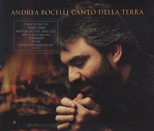 Andrea Bocelli Canto Della Terra CD single (CD5 / 5") UK ABLC5CA322637