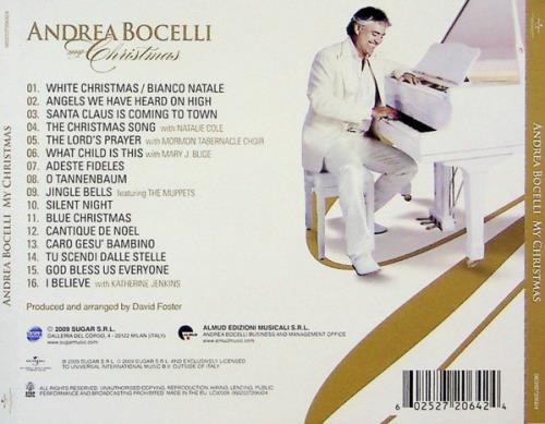 Andrea Bocelli My Christmas CD album (CDLP) UK ABLCDMY880555