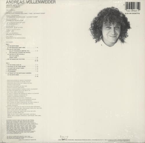 Andreas Vollenweider White Winds vinyl LP album (LP record) US VWRLPWH869642