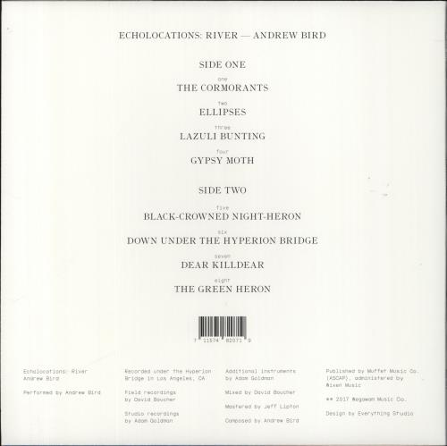 Andrew Bird Echolocations: River vinyl LP album (LP record) US ABELPEC834221