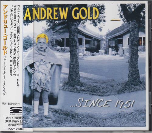 Andrew Gold ...Since 1951 CD album (CDLP) Japanese ADWCDSI649761