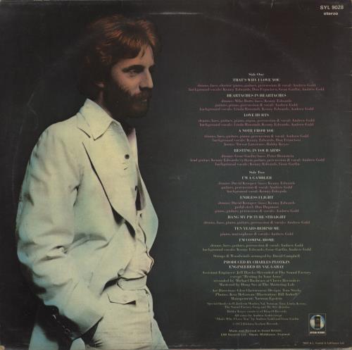 Andrew Gold Andrew Gold vinyl LP album (LP record) UK ADWLPAN303312