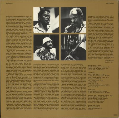 Andrew Hill Divine Revelation vinyl LP album (LP record) Danish A2TLPDI707338