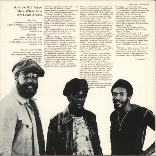 Andrew Hill Invitation vinyl LP album (LP record) Danish A2TLPIN707343