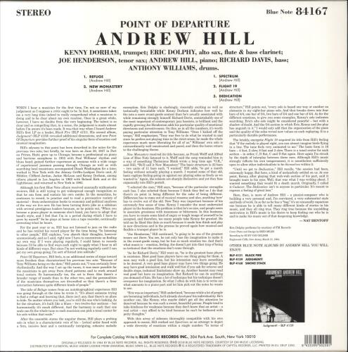 Andrew Hill Point Of Departure - 180gm vinyl LP album (LP record) UK A2TLPPO853227