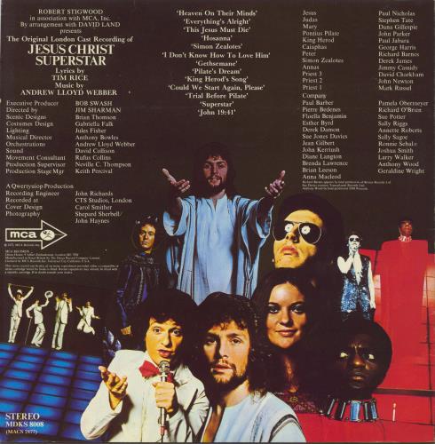 Andrew Lloyd Webber & Tim Rice Jesus Christ Superstar + insert & Souvenir Brochure - EX vinyl LP album (LP record) UK A6HLPJE803165