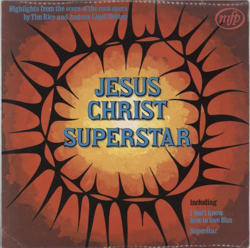 Andrew Lloyd Webber & Tim Rice Jesus Christ Superstar vinyl LP album (LP record) UK A6HLPJE748831
