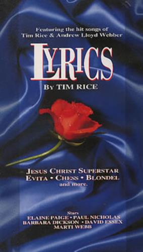 Andrew Lloyd Webber & Tim Rice Lyrics video (VHS or PAL or NTSC) UK A6HVILY311604