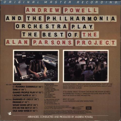 Andrew Powell Play The Best Of The Alan Parsons Project - Half-Speed Mastered vinyl LP album (LP record) US G35LPPL714907