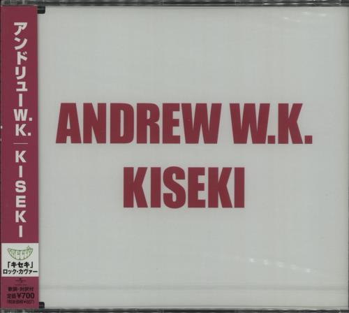 Andrew W.K. Kiseki CD single (CD5 / 5") Japanese AWKC5KI442227