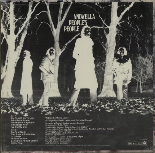 Andwella's Dream People's People vinyl LP album (LP record) US AEWLPPE650406