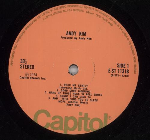 Andy Kim Andy Kim vinyl LP album (LP record) US AE3LPAN866915