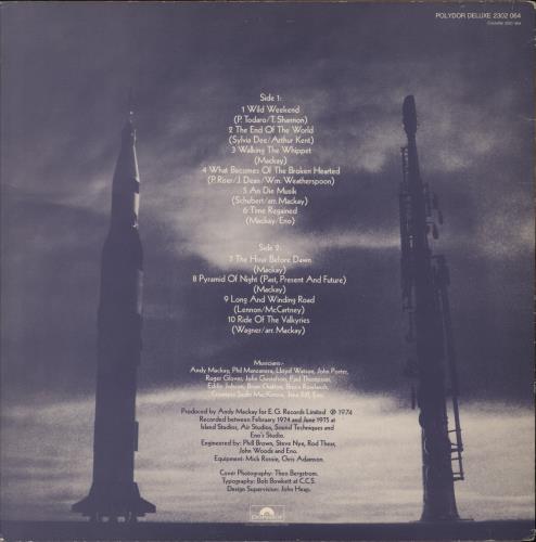 Andy Mackay In Search Of Eddie Riff vinyl LP album (LP record) UK CKYLPIN742729