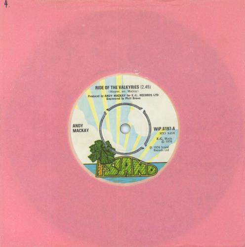Andy Mackay Ride Of The Valkyries 7" vinyl single (7 inch record / 45) UK CKY07RI815421