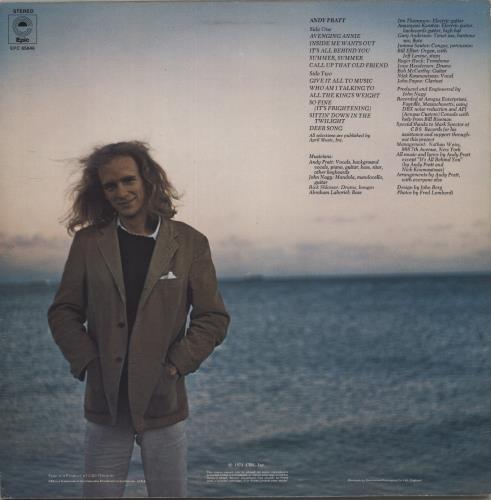 Andy Pratt Andy Pratt vinyl LP album (LP record) UK A2JLPAN531050