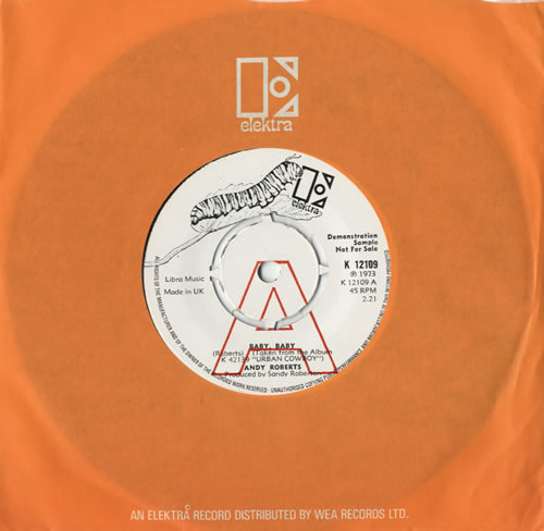 Andy Roberts Baby, Baby 7" vinyl single (7 inch record / 45) UK ND107BA519891