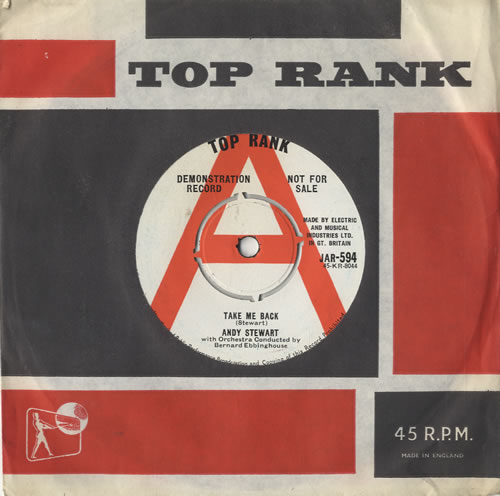 Andy Stewart Take Me Back 7" vinyl single (7 inch record / 45) UK ASX07TA477988