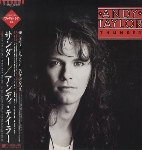 Andy Taylor Thunder vinyl LP album (LP record) Japanese DDALPTH252966