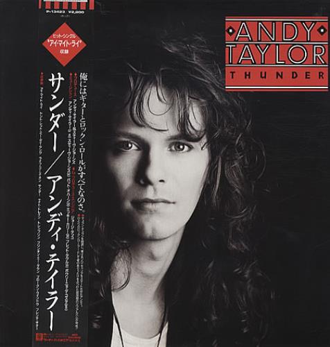 Andy Taylor Thunder vinyl LP album (LP record) Japanese DDALPTH40023