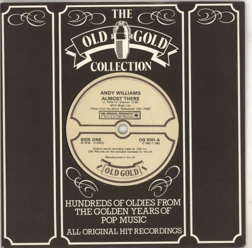 Andy Williams Almost There 7" vinyl single (7 inch record / 45) UK AWI07AL714577