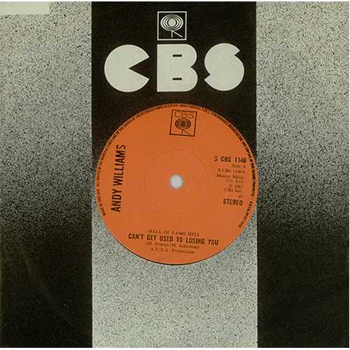 Andy Williams Can't Get Used To Losing You 7" vinyl single (7 inch record / 45) UK AWI07CA408476