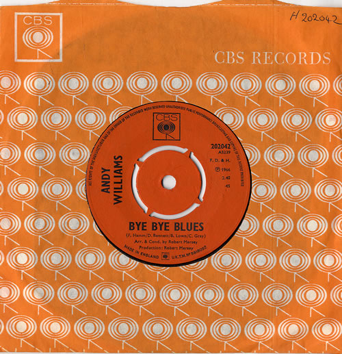 Andy Williams May Each Day 7" vinyl single (7 inch record / 45) UK AWI07MA556019