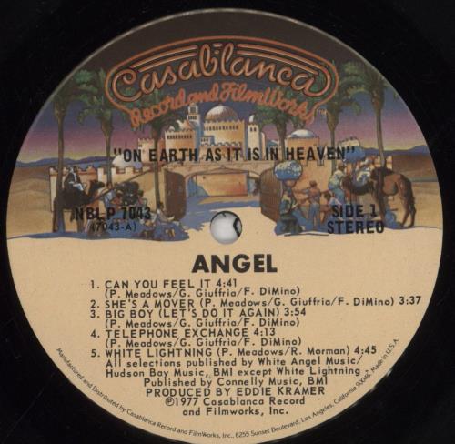 Angel (Kiss) On Earth As It Is In Heaven + Poster vinyl LP album (LP record) US AGLLPON757456