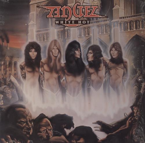 Angel (Kiss) White Hot + Merch Insert -Shrink vinyl LP album (LP record) US AGLLPWH856192