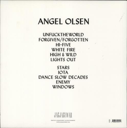Angel Olsen Burn Your Fire For No Witness - White Vinyl + 7" vinyl LP album (LP record) US O4LLPBU865053